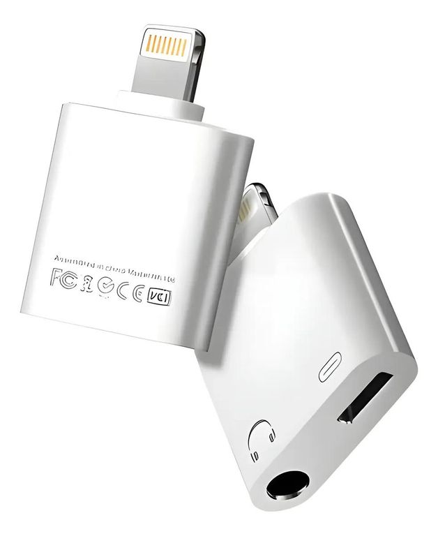GENERICO Adaptador Splitter Lightning para Audio y Carga iPhone