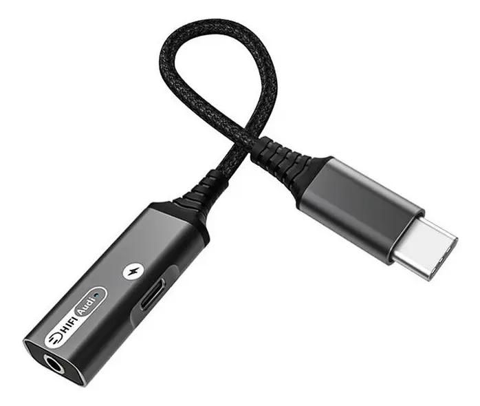 GENERICO Adaptador USB Tipo C a Jack 3.5mm para audífonos