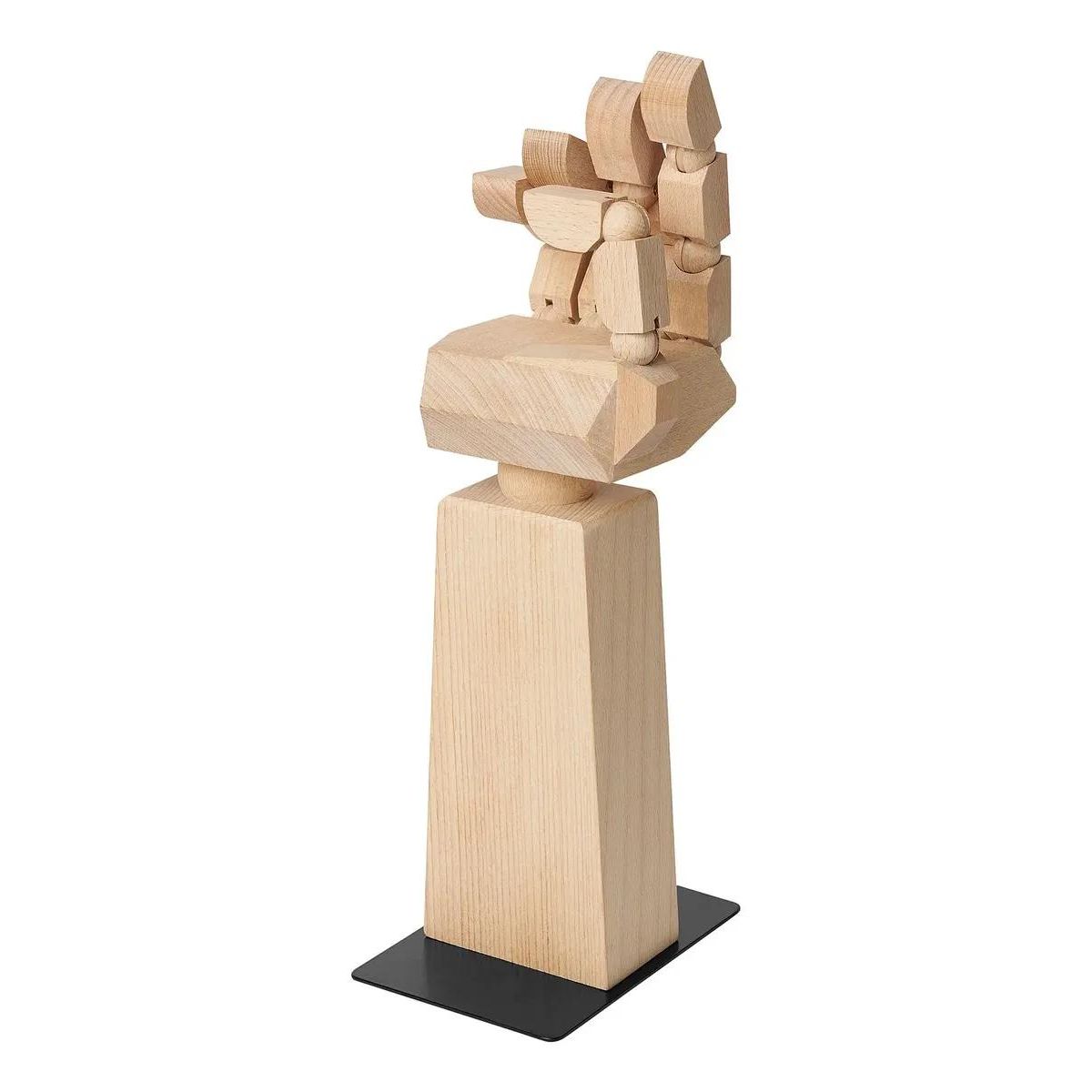 GENERICO - Soporte para audífonos gaming de madera haya 34 cm beige