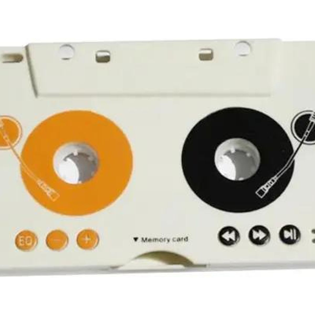 GENERICO - Adaptador Cassette para Reproductor MP3 y SD