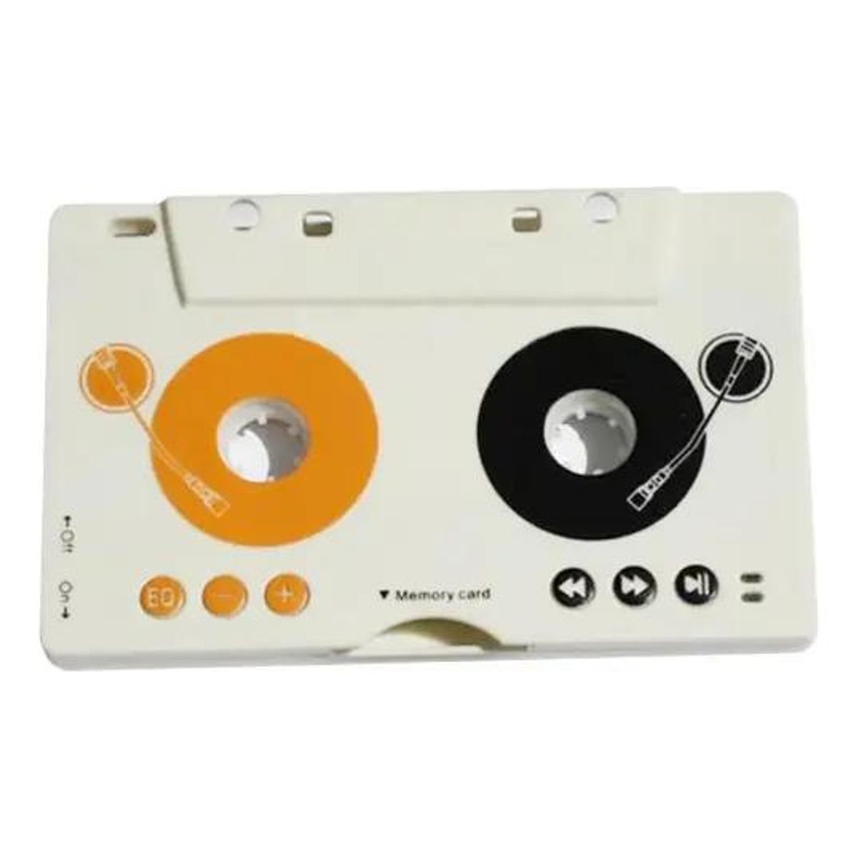 GENERICO - Adaptador Cassette para Reproductor MP3 y SD