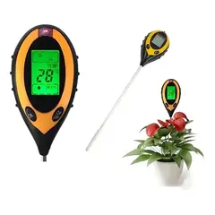 GENERICO - Medidor 4 en 1 pH, Humedad, Temperatura y Luz para Suelo