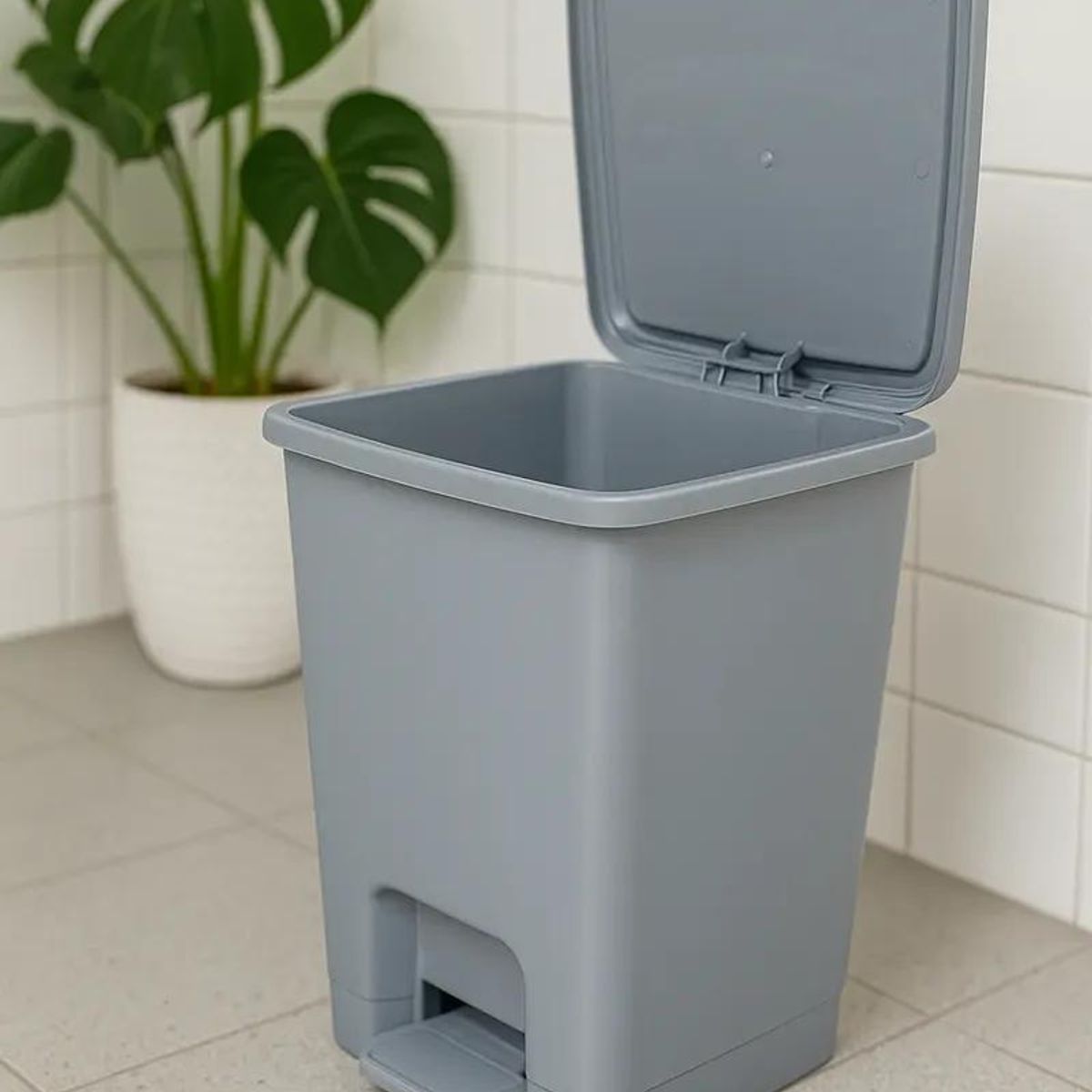 GENERICO - Basurero Empotrable de Cocina 15 L Gris Manual