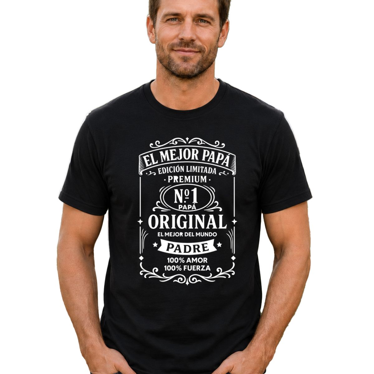 ROLY - Polera Hombre El Mejor Papá Padre