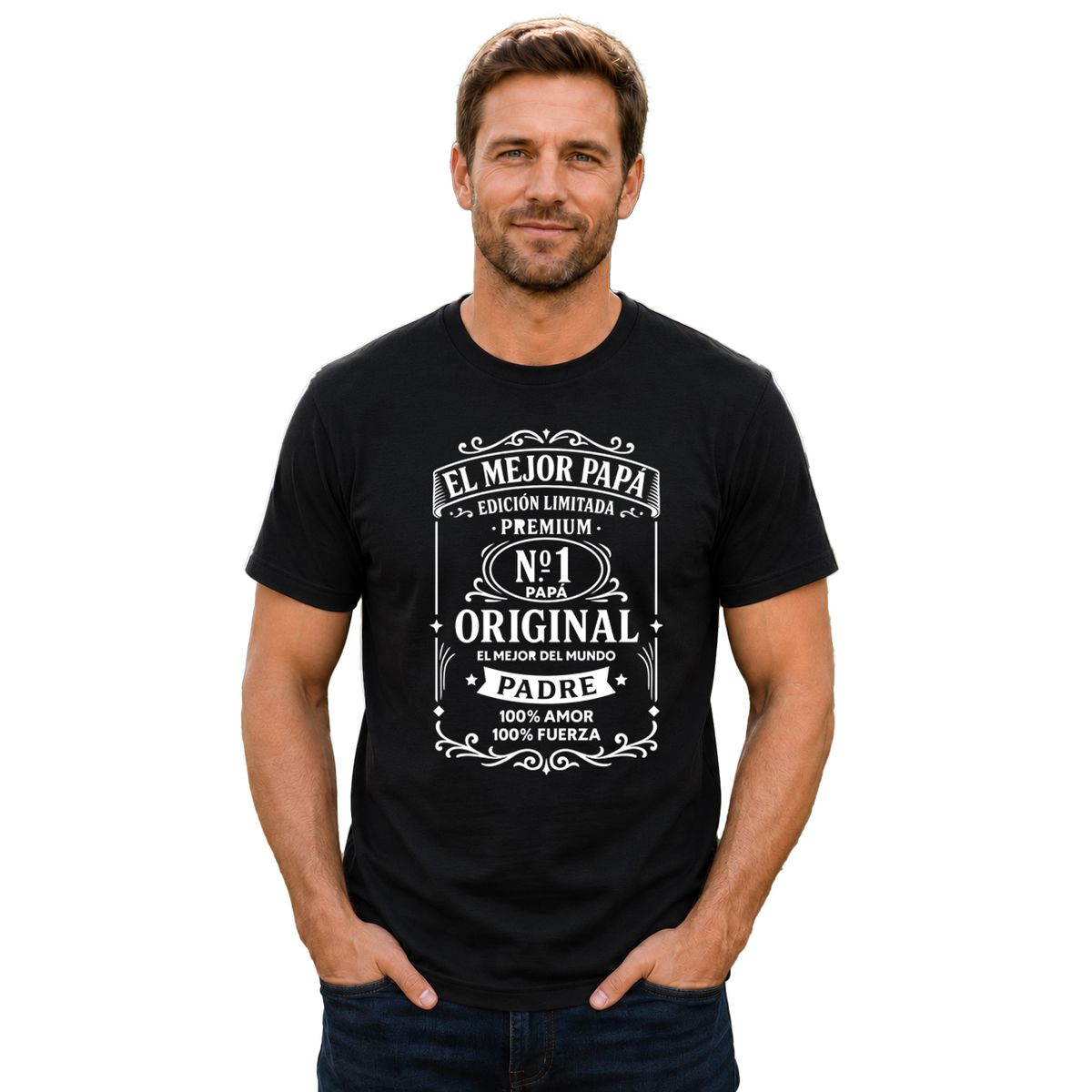 ROLY - Polera Hombre El Mejor Papá Padre