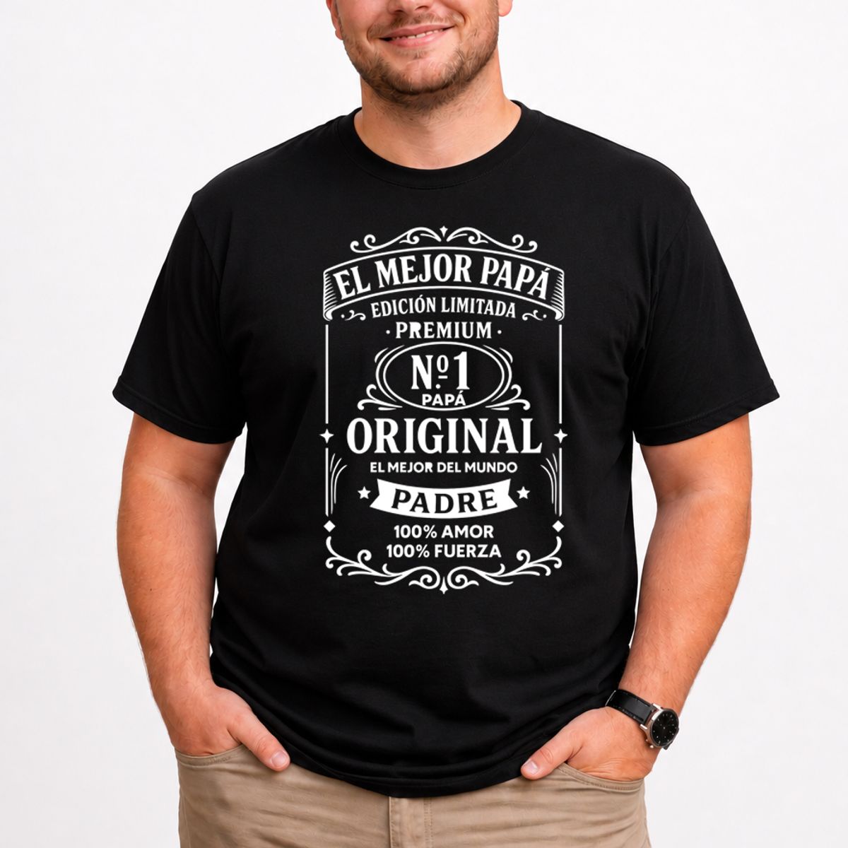 ROLY - Polera Hombre El Mejor Papá Padre