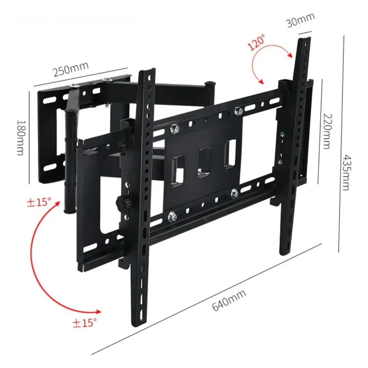 GENERICO - Soporte de Pared Articulado para TV y Monitor 32-70"