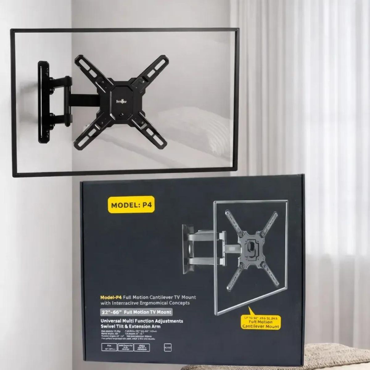 GENERICO - Soporte de brazo extendible para TV 32 a 65 pulgadas