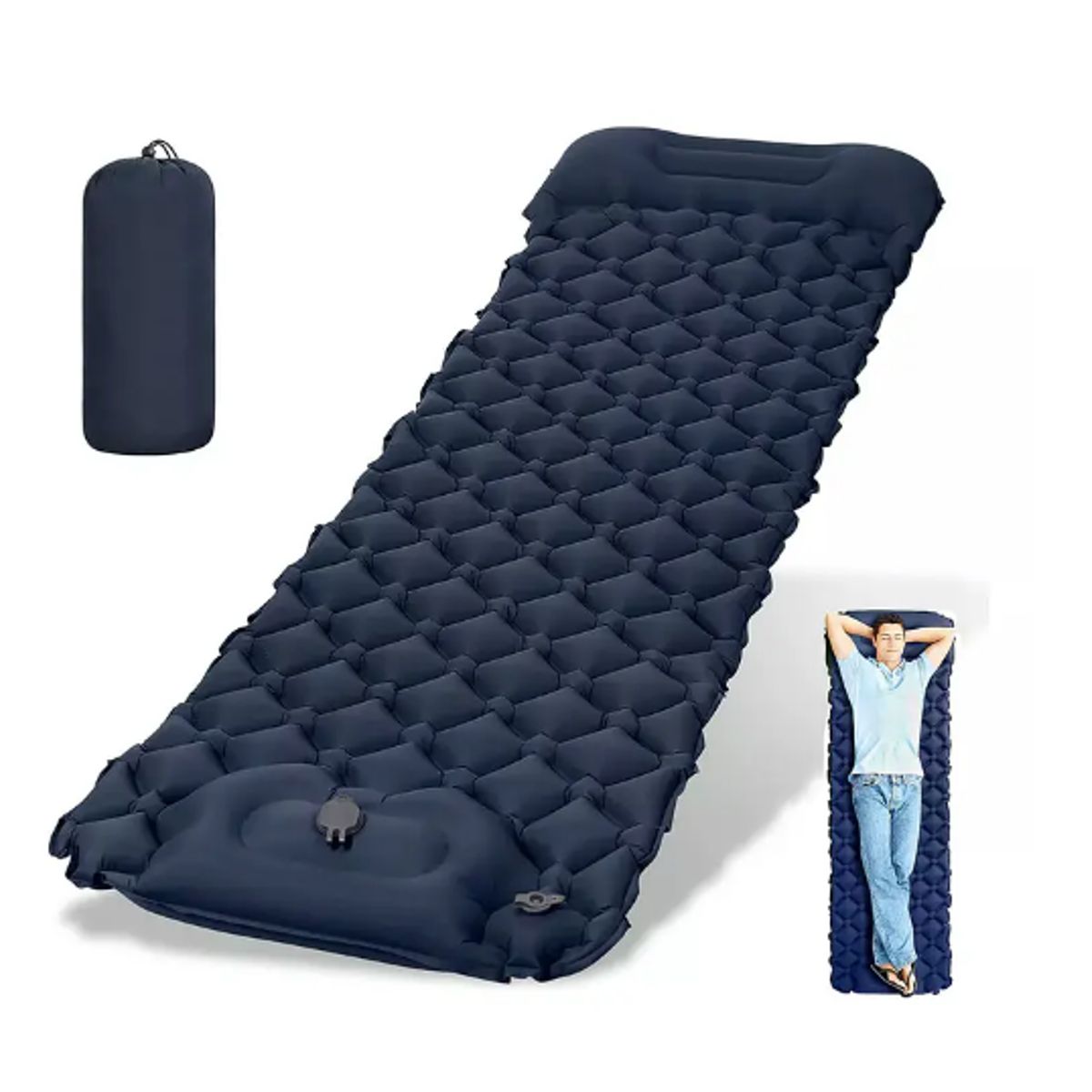 GENERICO - Colchón Inflable Plegable Portátil Para Acampar Colchoneta