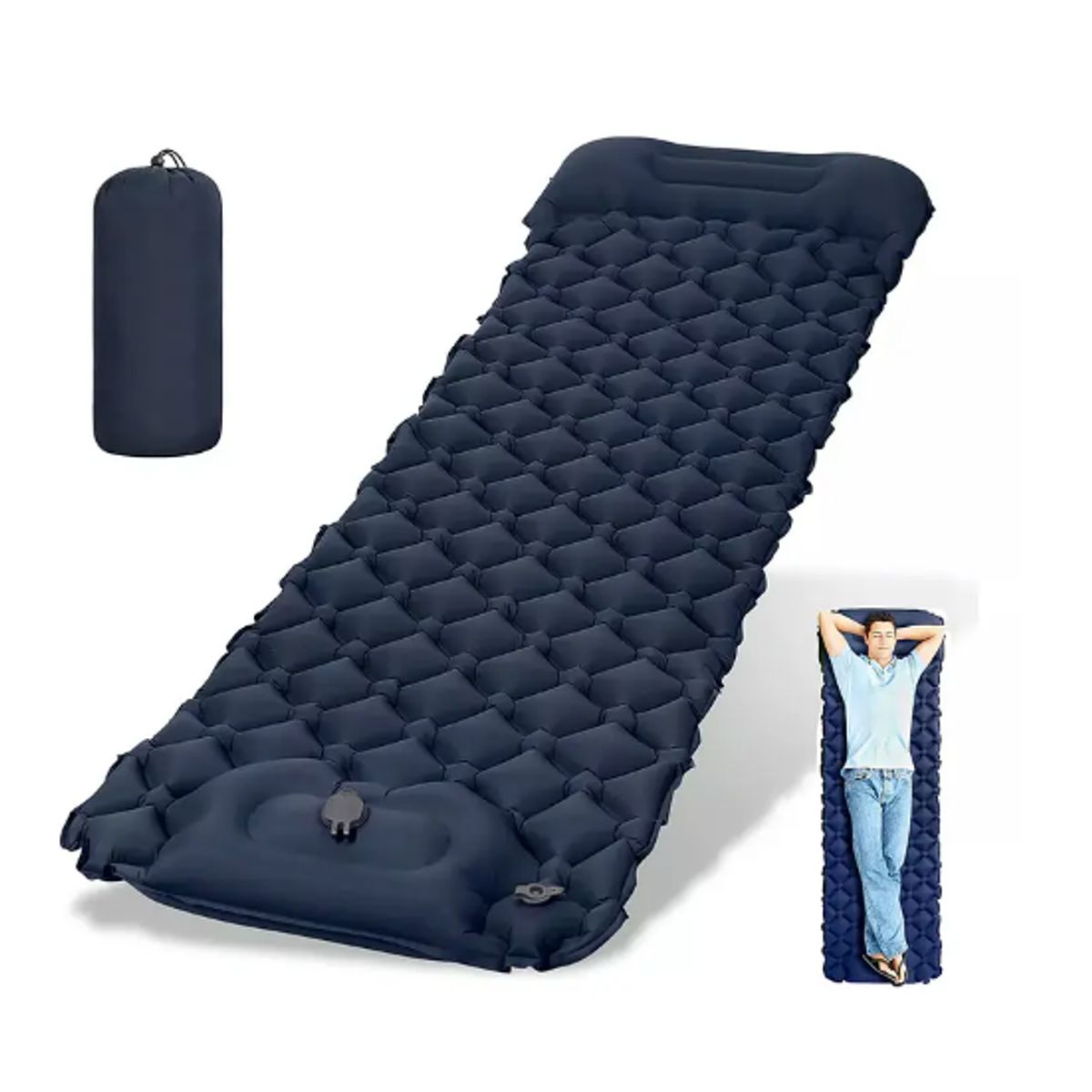 GENERICO - Colchón Inflable Plegable Portátil Para Acampar Colchoneta