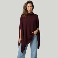 ARRAKASTA - Poncho de lana spandex