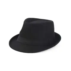 GENERICO - Sombrero Invierno Unisex Gorros Paño Sombreros Fedora Ala Corta