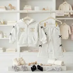 CHINA - Buzo Estilo Coquette Forradito De 2 Prendas Pantalón + Polerón BZ31