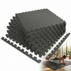 GENERICO - Piso Goma Eva Puzzle 60x60x1.2cm Deporte Work Tribe 8un