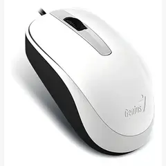 GENIUS - Mouse DX-120 Con Cable USB 1000 dpi Rojo/Blanco/Azul Ambidiestro Windows/Mac - blanco