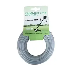 GENERICO - Rollo De Nylon Acerado De 2.7mmx15m Para Desmalezadora
