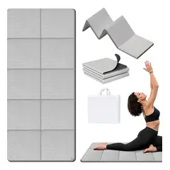 GENERICO - Colchoneta Mat Yoga Deportiva Plegable Tpe Grueso 183x60cm