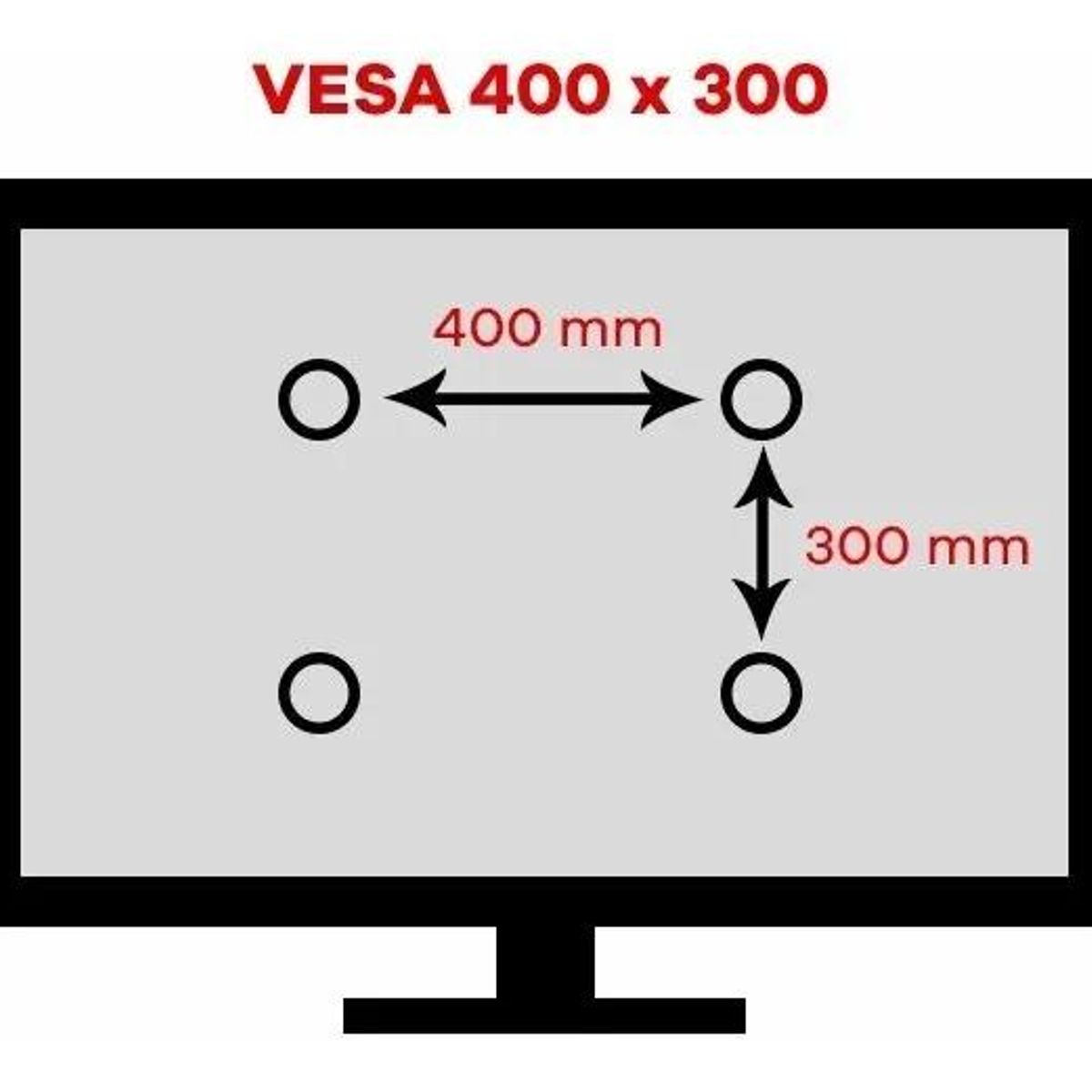 GENERICO - Soporte fijo para TV de 10 a 55 pulgadas