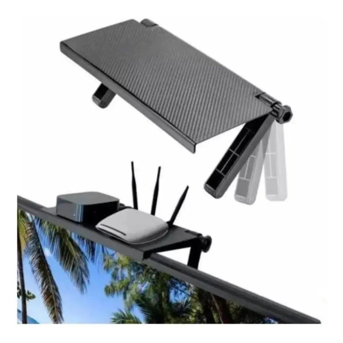 GENERICO - Soporte Plegable para Control Remoto y Repisa TV