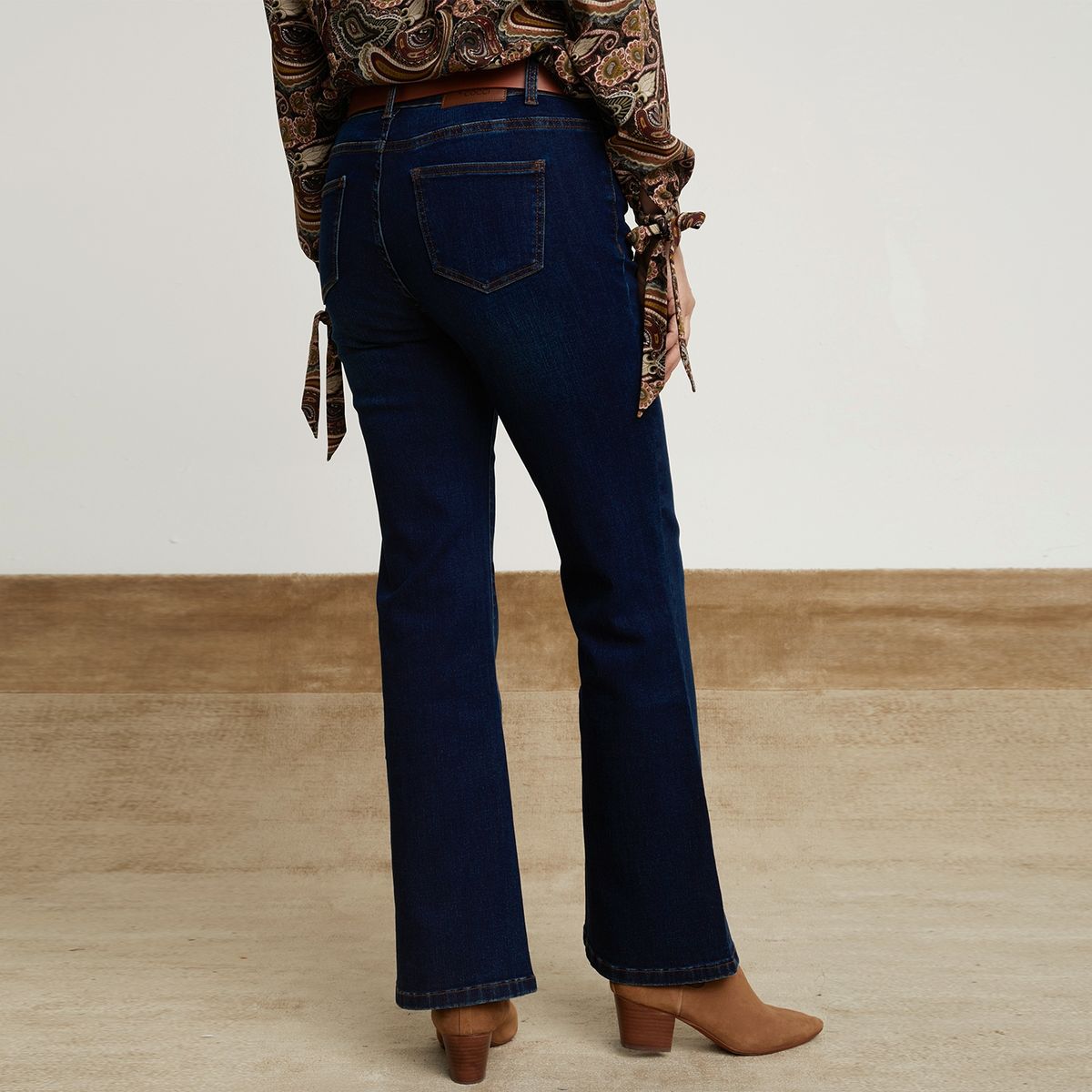 S COCCI - Stefano Cocci Jeans Flare Tiro Alto Mujer