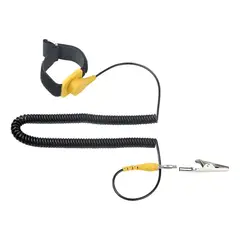 GENERICO - Pulsera Antiestática Negra para Protección Electroesttica