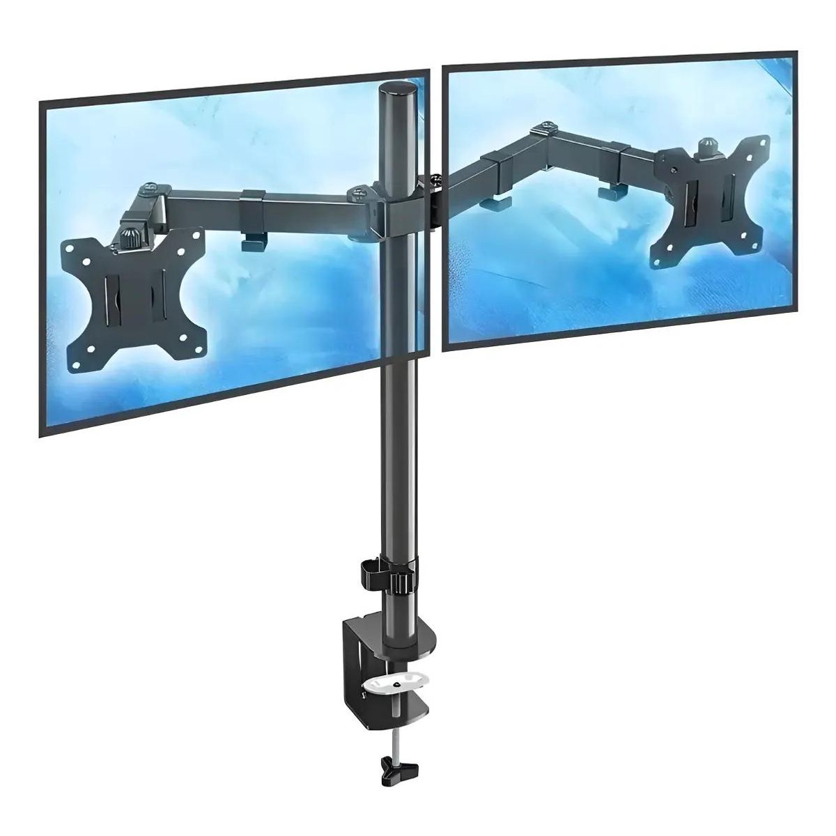 GENERICO - Soporte de mesa para doble monitor de 15 a 33 pulgadas