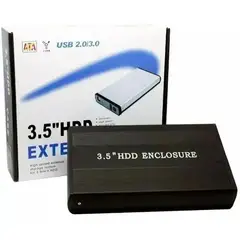 GENERICO - Funda para Disco Duro HDD 3.5" con Conexión USB 2.0