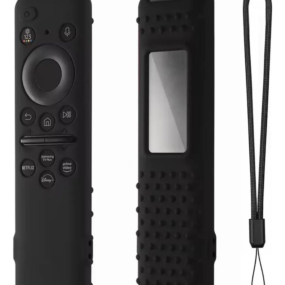 GENERICO - Control remoto solar con funda negra para TV