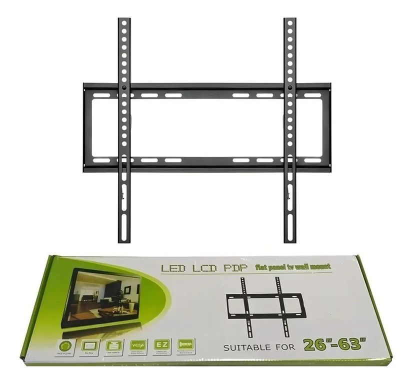 GENERICO Soporte Fijo para TV LED 26-63" hasta 50kg Negro