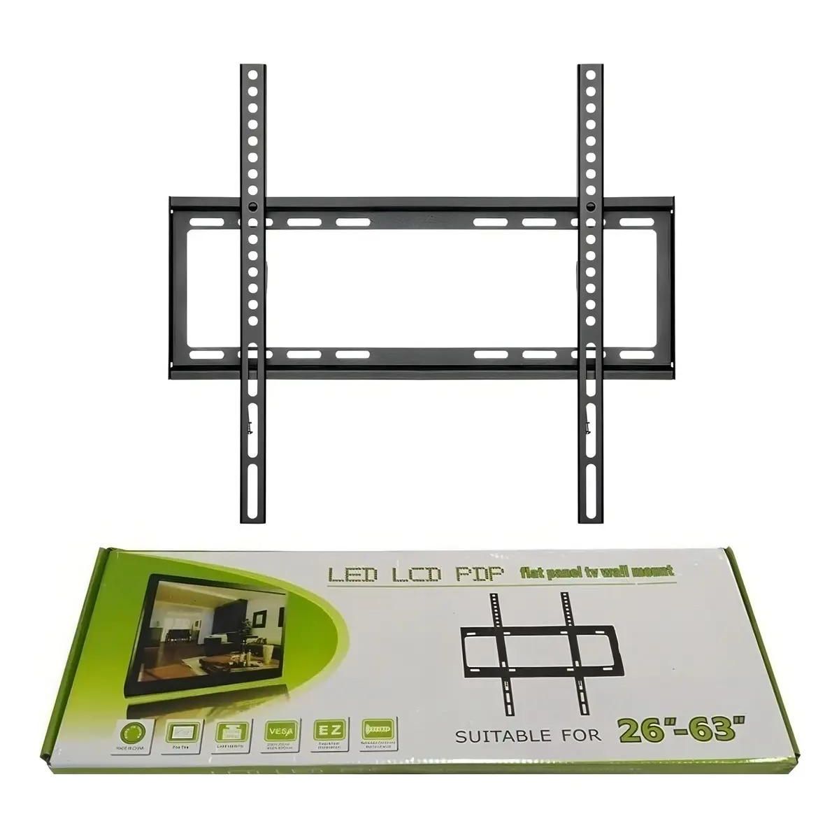 GENERICO - Soporte Fijo para TV LED 26-63" hasta 50kg Negro