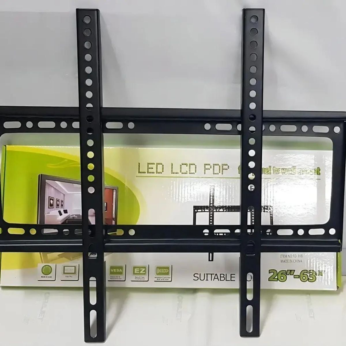 GENERICO - Soporte Fijo para TV LED 26-63" hasta 50kg Negro