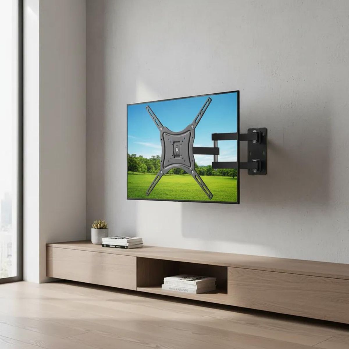 GENERICO - Soporte de Pared Articulado para TV 14-55" Negro