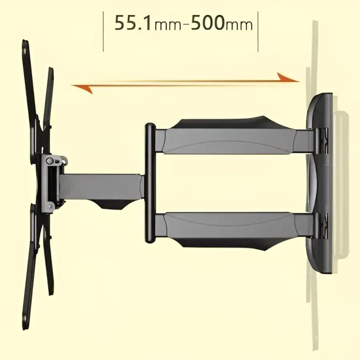 GENERICO - Brazo Soporte Pared para Monitor o TV 32 a 55 Pulgadas
