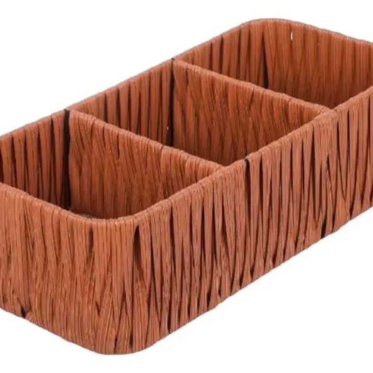 GENERICO - Organizador multiuso de mimbre en 4 colores