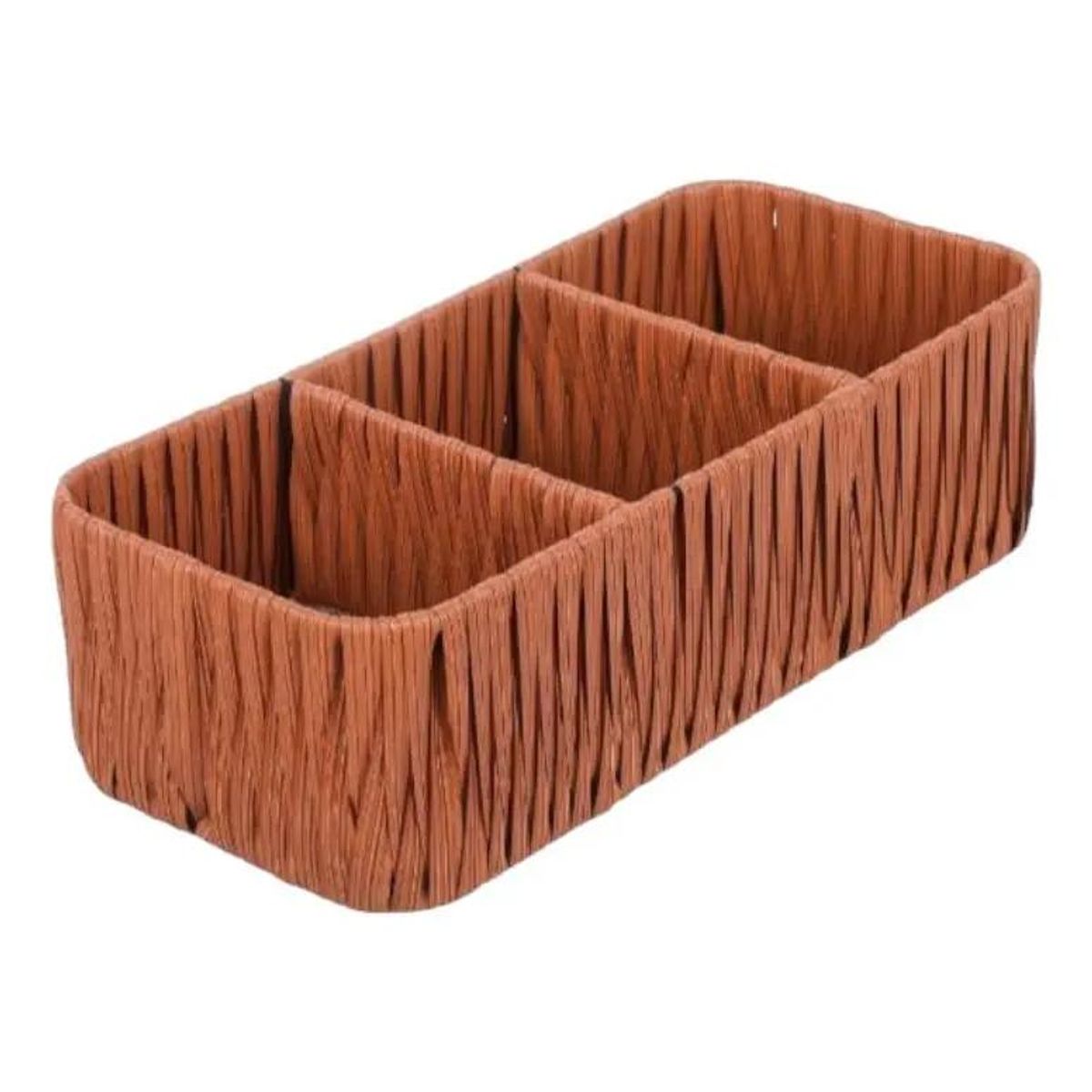 GENERICO - Organizador multiuso de mimbre en 4 colores
