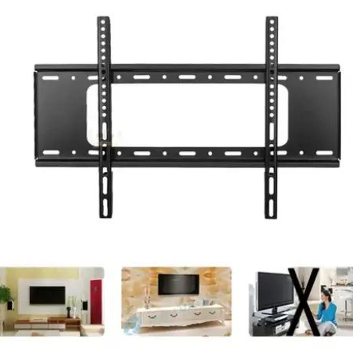 GENERICO - Soporte fijo para TV de 40 a 85 pulgadas hasta 75 kg