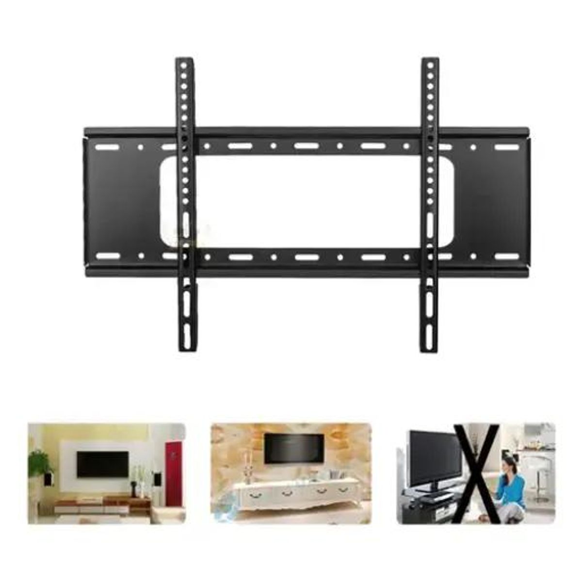 GENERICO - Soporte fijo para TV de 40 a 85 pulgadas hasta 75 kg