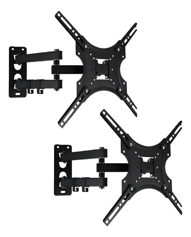 GENERICO Pack 2 Soportes para Televisor 14 a 55 Pulgadas Negro
