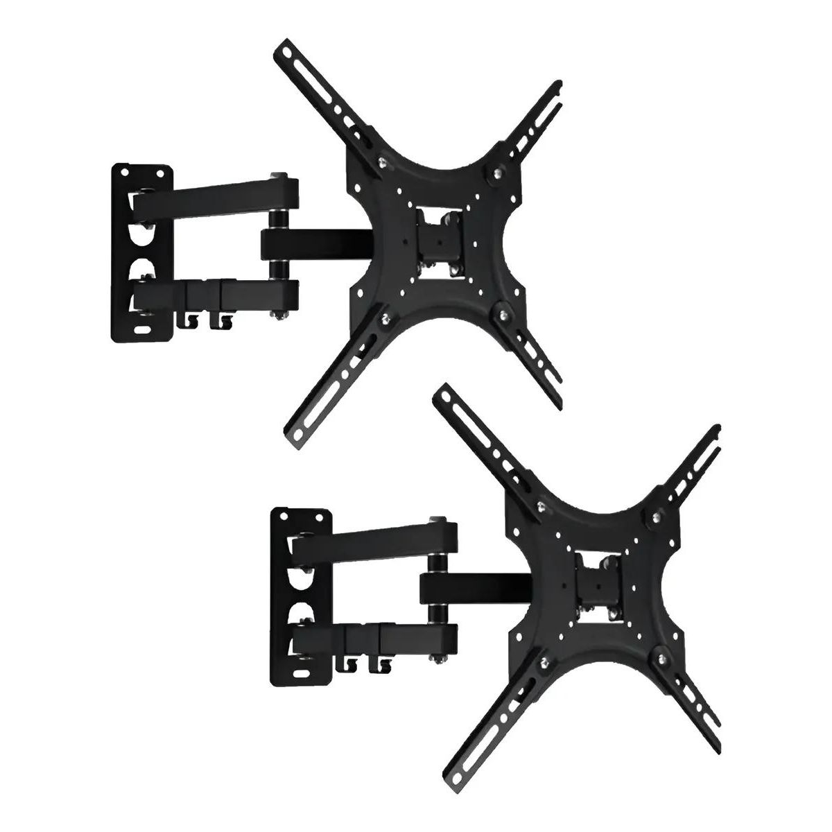 GENERICO - Pack 2 Soportes para Televisor 14 a 55 Pulgadas Negro