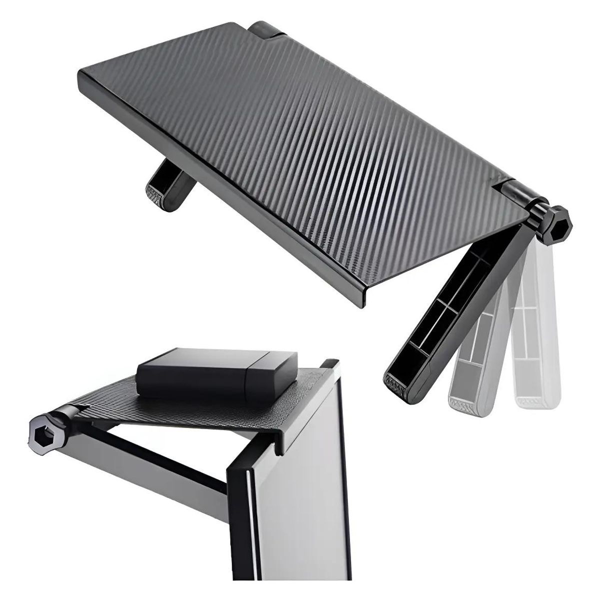 GENERICO - Repisa Estante Ajustable y Plegable para Pantalla TV