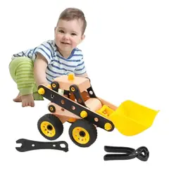 GENERICO - Excavadora de Madera Didáctica para Niños