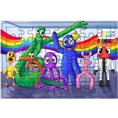GENERICO - Rompecabezas de Madera Rainbow Friends para Niños