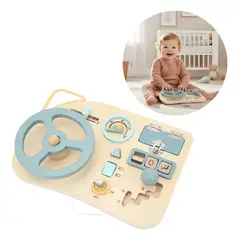 GENERICO - Tablero Sensorial Montessori para Habilidades Motoras