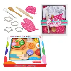 GENERICO - Juego Didáctico Corta Frutas de Madera para Niños