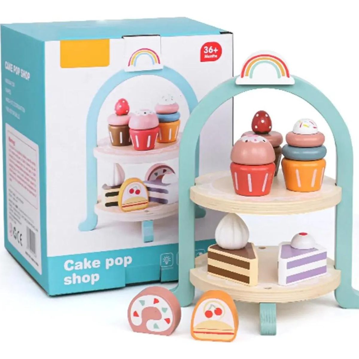 GENERICO - Juego de Postres Dulces Cupcakes para Niños