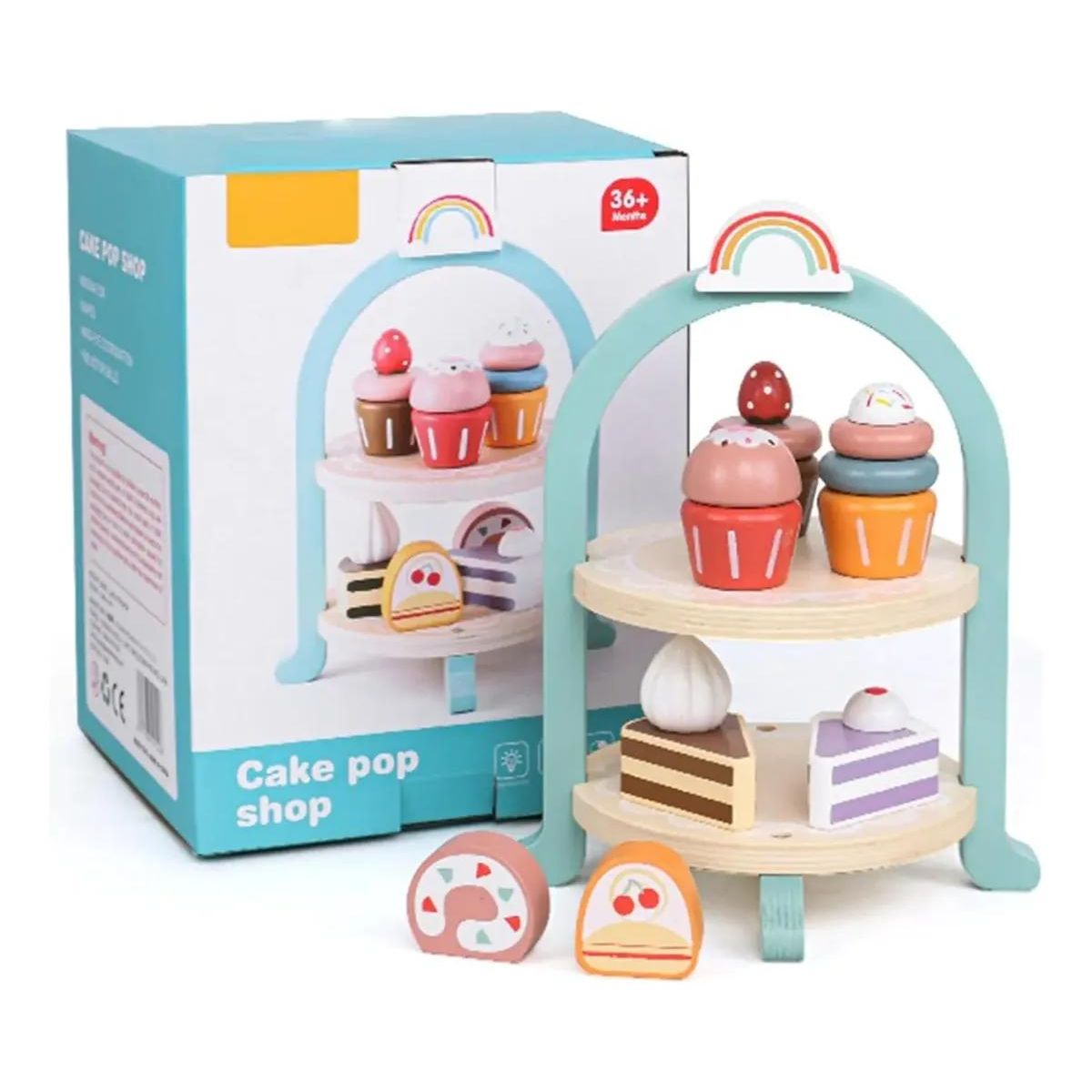 GENERICO - Juego de Postres Dulces Cupcakes para Niños