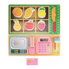 GENERICO - Juego Caja Registradora De Madera Para Niños