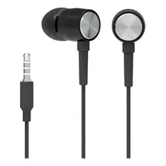 GENERICO - Auriculares In Ear Negros con Micrófono