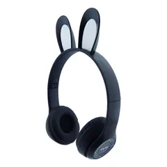 GENERICO - Audífono Bluetooth Plegable con Orejas de Gato y Luces