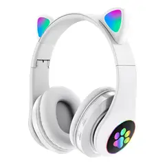 GENERICO - Auriculares gamer inalámbricos color morado con micrófono